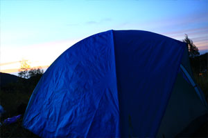 camping di gunung pangonan Dieng